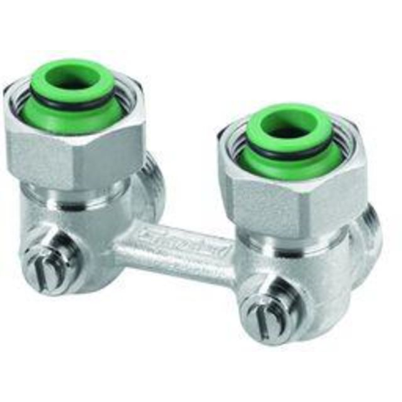 Solar - radiator H-blok set 2-pijps Haaks. 